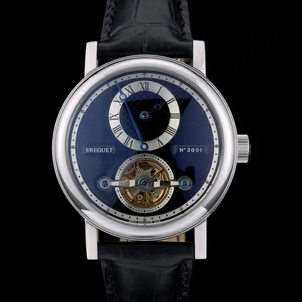 Breguet Classique Complications Stainless Steel Case Black Leather Strap new59066
