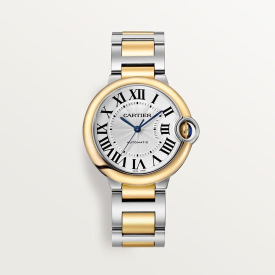 Cartier Replica Watch Ballon Bleu, Stainless Steel and 18k Yellow Gold, 36mm, Ladies, W2BB0038