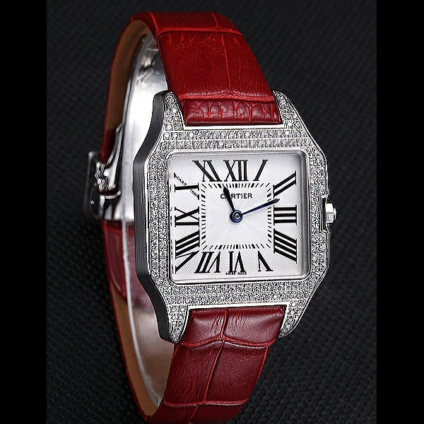 Cartier Santos 100 Diamond Silver Bezel new59831