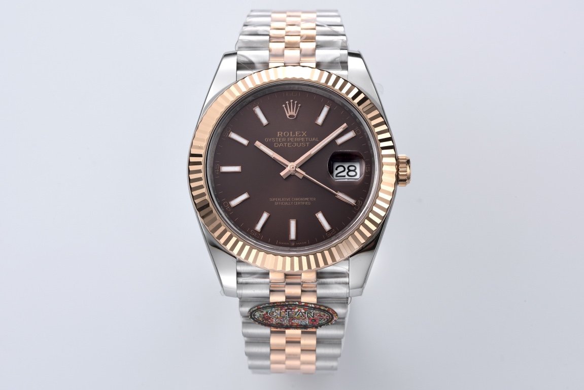 Rolex Datejust 41 126331 Chocolate Dial Rose Gold Super Clone 3235