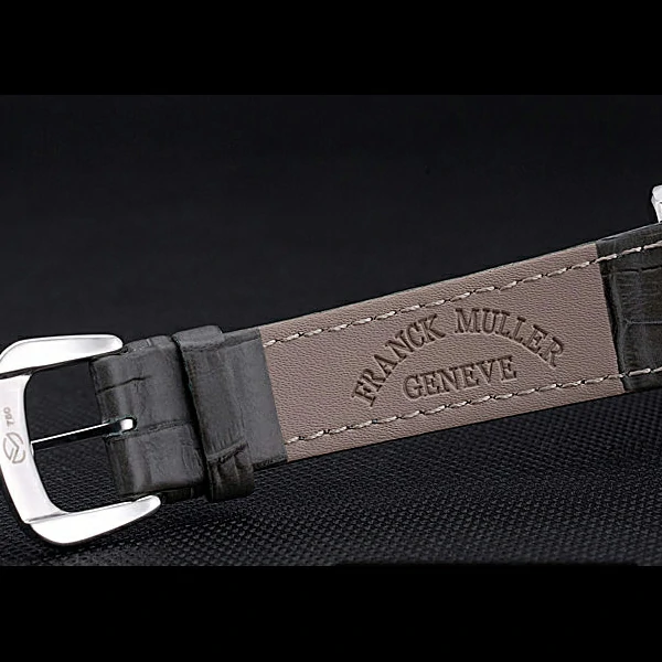 Franck Muller Long Island Classic Color Dreams White Dial Black Leather Strap new60260