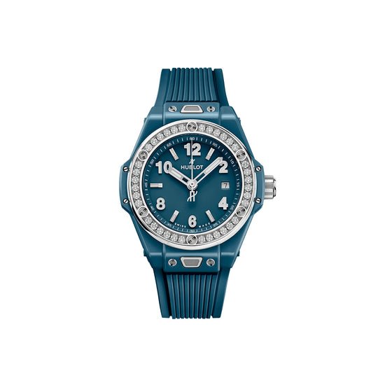 Hublot Replica Watch Big Bang One Click Petrol Blue Ceramic Diamonds 33, 485.ES.5171.RX.1204