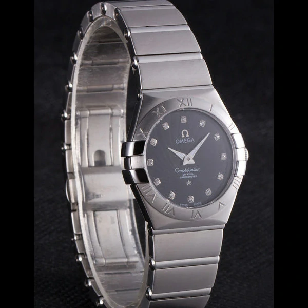 Omega Constellation Dark Grey Dial Stainless Steel Band new59537
