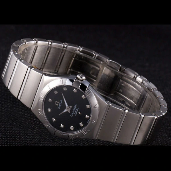 Omega Constellation Dark Grey Dial Stainless Steel Band new59537