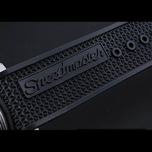 Omega Speedmaster Black Rubber Strap Black Dial new59943