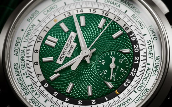 Patek Philippe Replica Watch Complication World-Time flyback Chronograph, Platinum, 39,5mm, 5930P-001