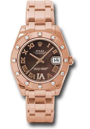 Replica Rolex Datejust Pearlmaster 34mm Watch: 81315 chodr