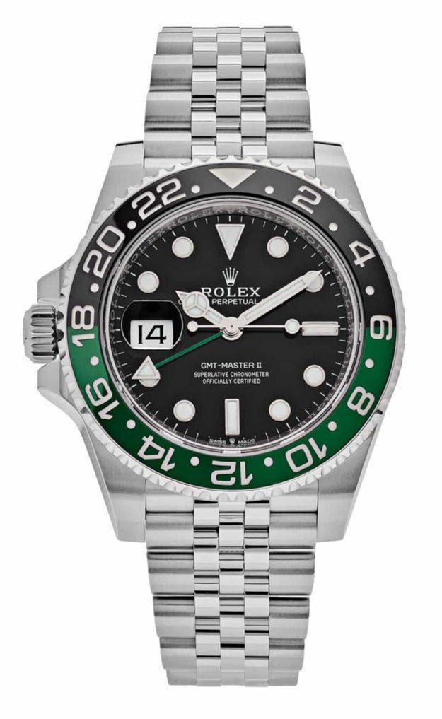 Replica Rolex GMT-Master II 126720VTNR Left-Handed Green and Black Bezel