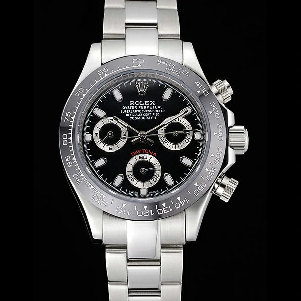 Rolex Cosmograph Daytona Stainless Steel Case Black Silver Subdials Stainless Steel new60523