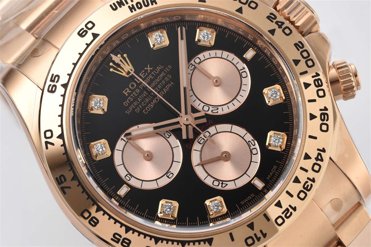 Rolex Daytona 126505 Diamond Dial Replica – Rose Gold (4131 Movement)
