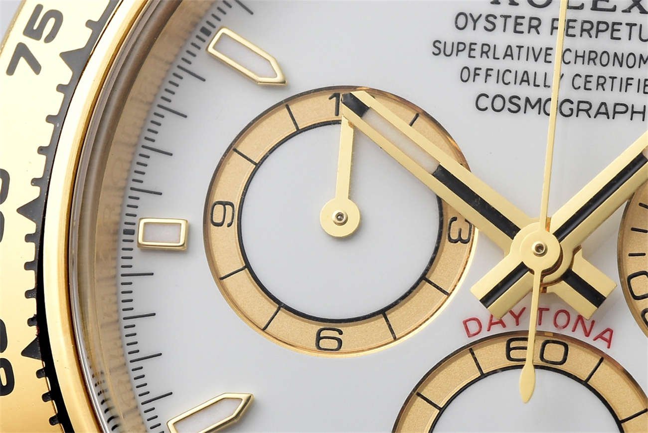 Rolex Daytona 126508 Replica – Yellow Gold White Dial (4131)