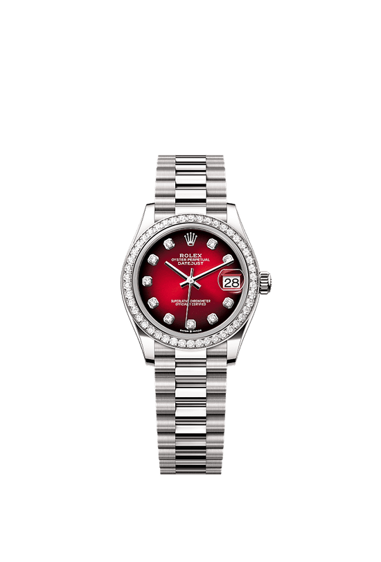 Rolex Replica Watch Datejust 31, 18k White Gold, Diamonds, 278289rbr-0028