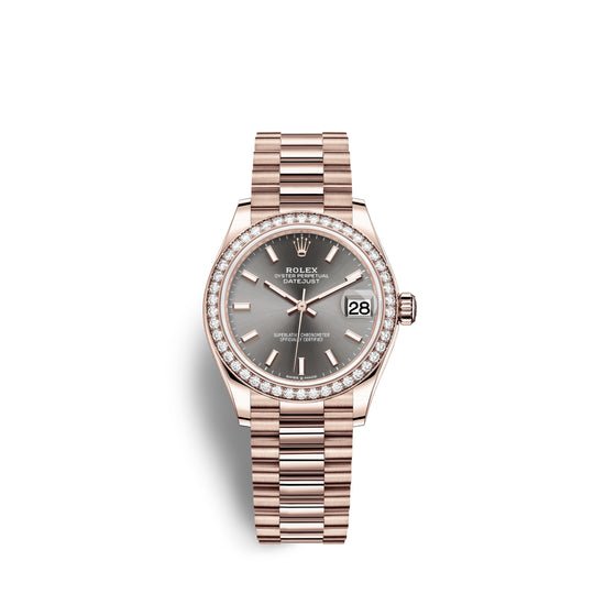 Rolex Replica Watch Datejust 31, 18kt Everose Gold, 278285RBR-0021
