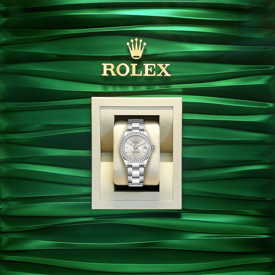 Rolex Replica Watch Datejust 31, Oystersteel, 18kt White Gold and diamonds, 278384RBR-0015