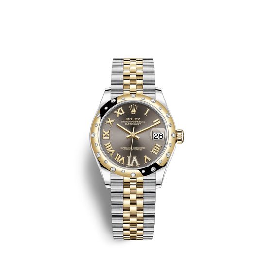 Rolex Replica Watch Datejust 31, Oystersteel, 18kt Yellow Gold and diamonds, 278343RBR-0018