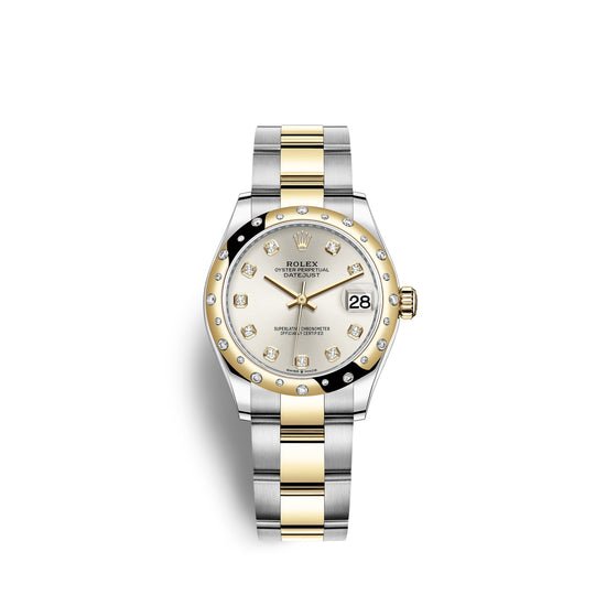 Rolex Replica Watch Datejust 31, Oystersteel, 18kt Yellow Gold and diamonds, 278343RBR-0019