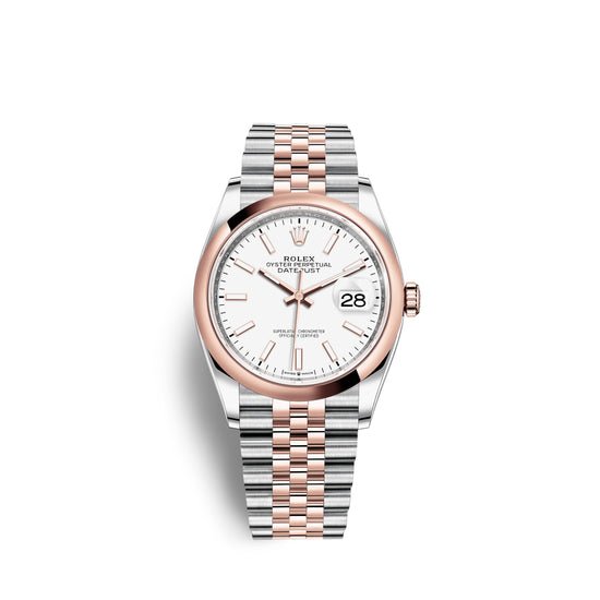 Rolex Replica Watch Datejust 36, 18k Everose Gold and Stainless Steel, 36mm, 126201-0017