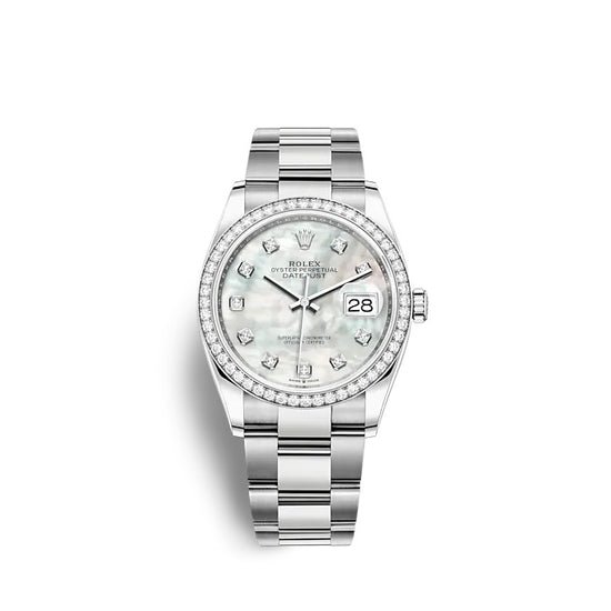 Rolex Replica Watch Datejust 36 Oystersteel and white gold 126284RBR-0012