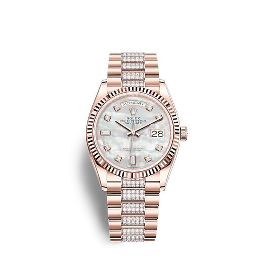 Rolex Replica Watch Day-Date 36 Everose gold 128235-0032