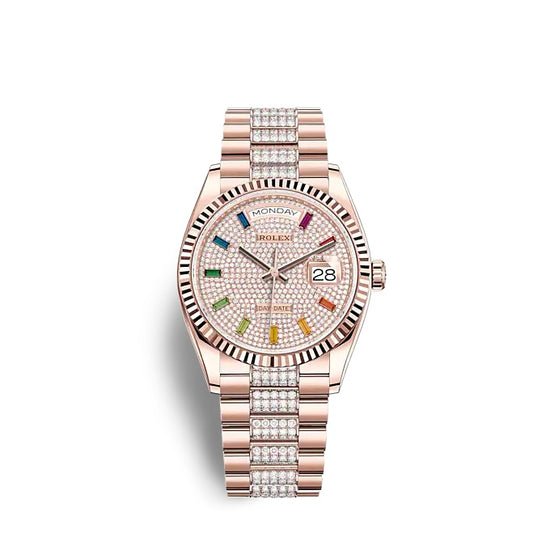 Rolex Replica Watch Day-Date 36 Everose gold 128235-0040