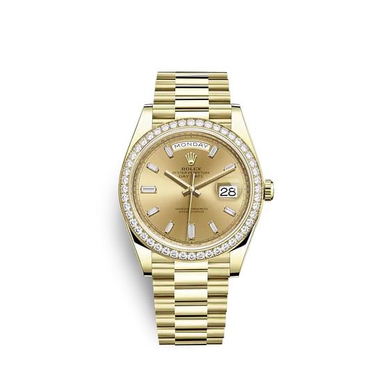 Rolex Replica Watch Day-Date 40 Yellow gold 228348RBR-0002