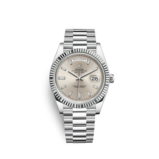 Rolex Replica Watch Day-Date, 40mm, Platinum, 228236-0002