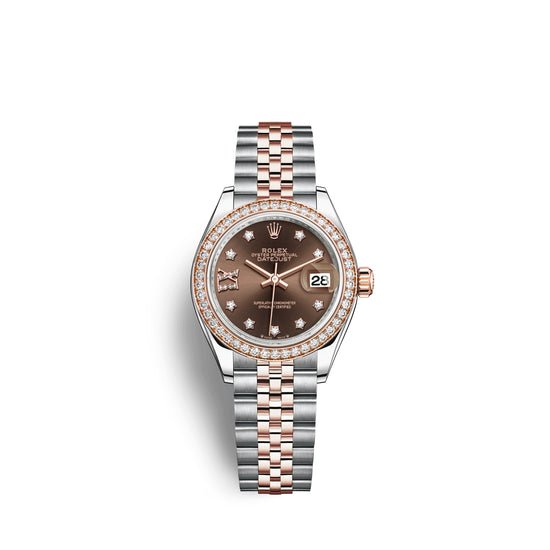 Rolex Replica Watch Lady-Datejust 28, Oystersteel and 18k Everose Gold, 279381RBR-0003