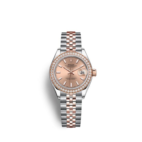 Rolex Replica Watch Lady-Datejust 28, Oystersteel and 18k Everose Gold, 279381RBR-0023