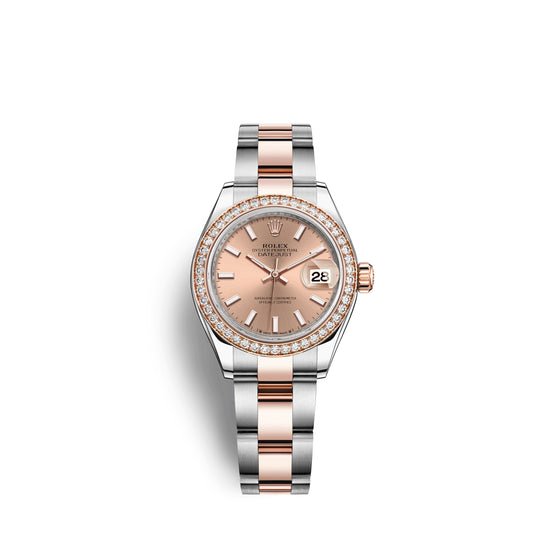 Rolex Replica Watch Lady-Datejust 28, Oystersteel and 18k Everose Gold, 279381RBR-0024