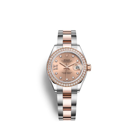 Rolex Replica Watch Lady-Datejust 28, Oystersteel and 18k Everose Gold, 279381RBR-0028