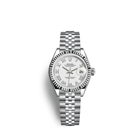 Rolex Replica Watch Lady-Datejust 28, Oystersteel and 18k White Gold, 279174-0019