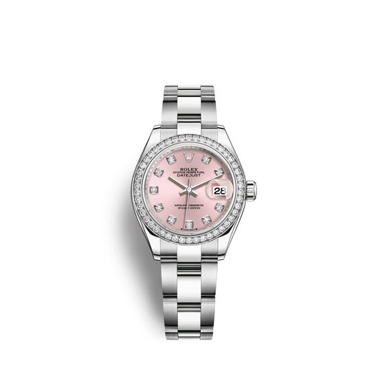 Rolex Replica Watch Lady-Datejust 28, Oystersteel and 18k White Gold, 279384RBR-0004