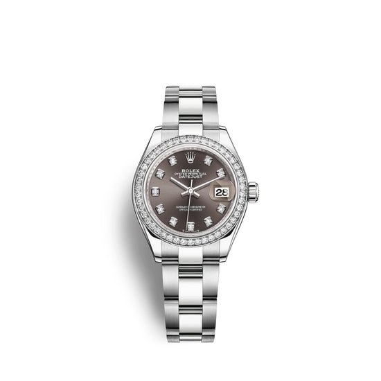Rolex Replica Watch Lady-Datejust 28, Oystersteel and 18k White Gold, 279384RBR-0018