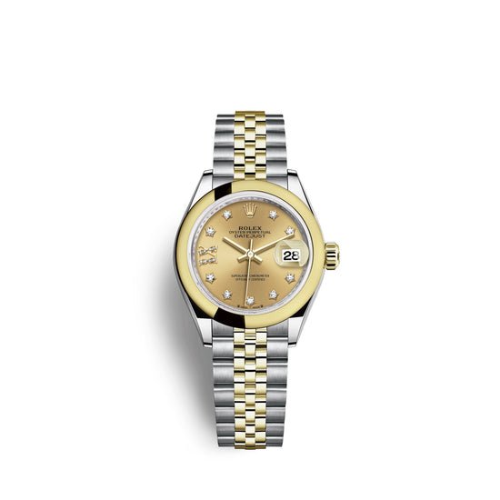 Rolex Replica Watch Lady-Datejust 28, Oystersteel and 18k Yellow Gold, 279163-0022