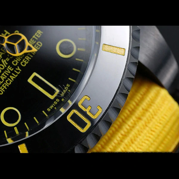 Rolex Stealth Submariner Yellow Nylon Strap new59926