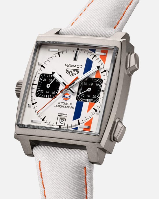TAG Heuer Monaco Chronograph x Gulf Automatic, Titanium, 39mm, CAW218G.EB0393