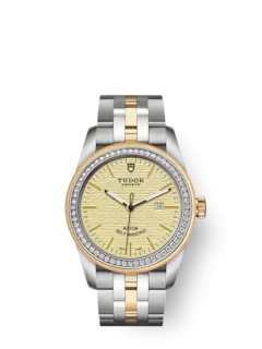 Tudor Replica Watch Glamour Date, Stainless Steel and 18k Yellow Gold with Diamond-set, 31mm, M53023-0022